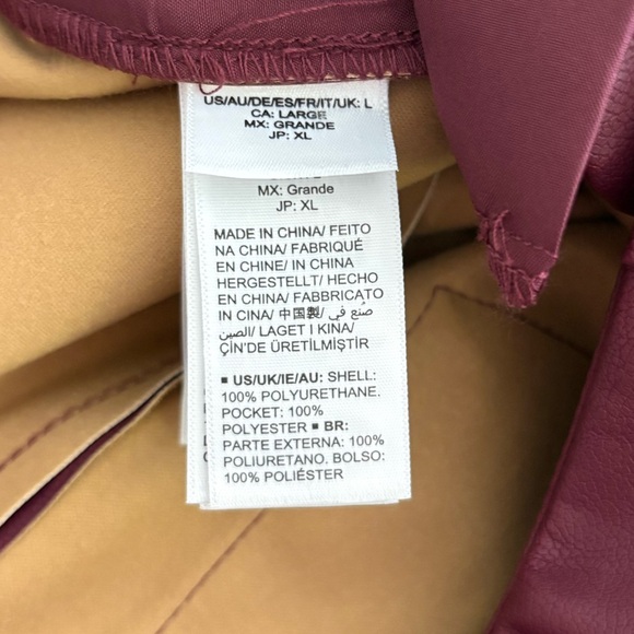 NWT! TEREA Anika Vegan Leather Cargo Pant - Picture 9 of 9